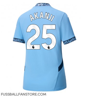 Manchester City Manuel Akanji #25 Replik Heimtrikot Damen 2024-25 Kurzarm